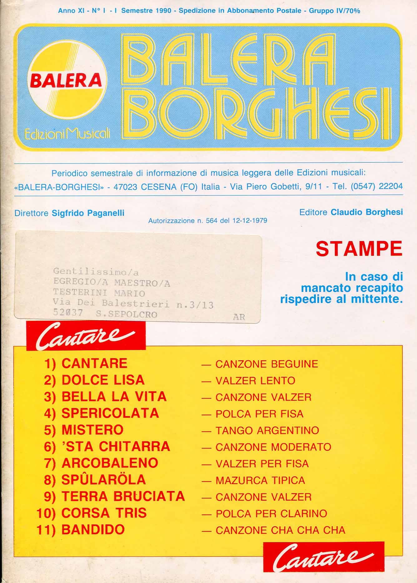 Cantare: canzone - beguine